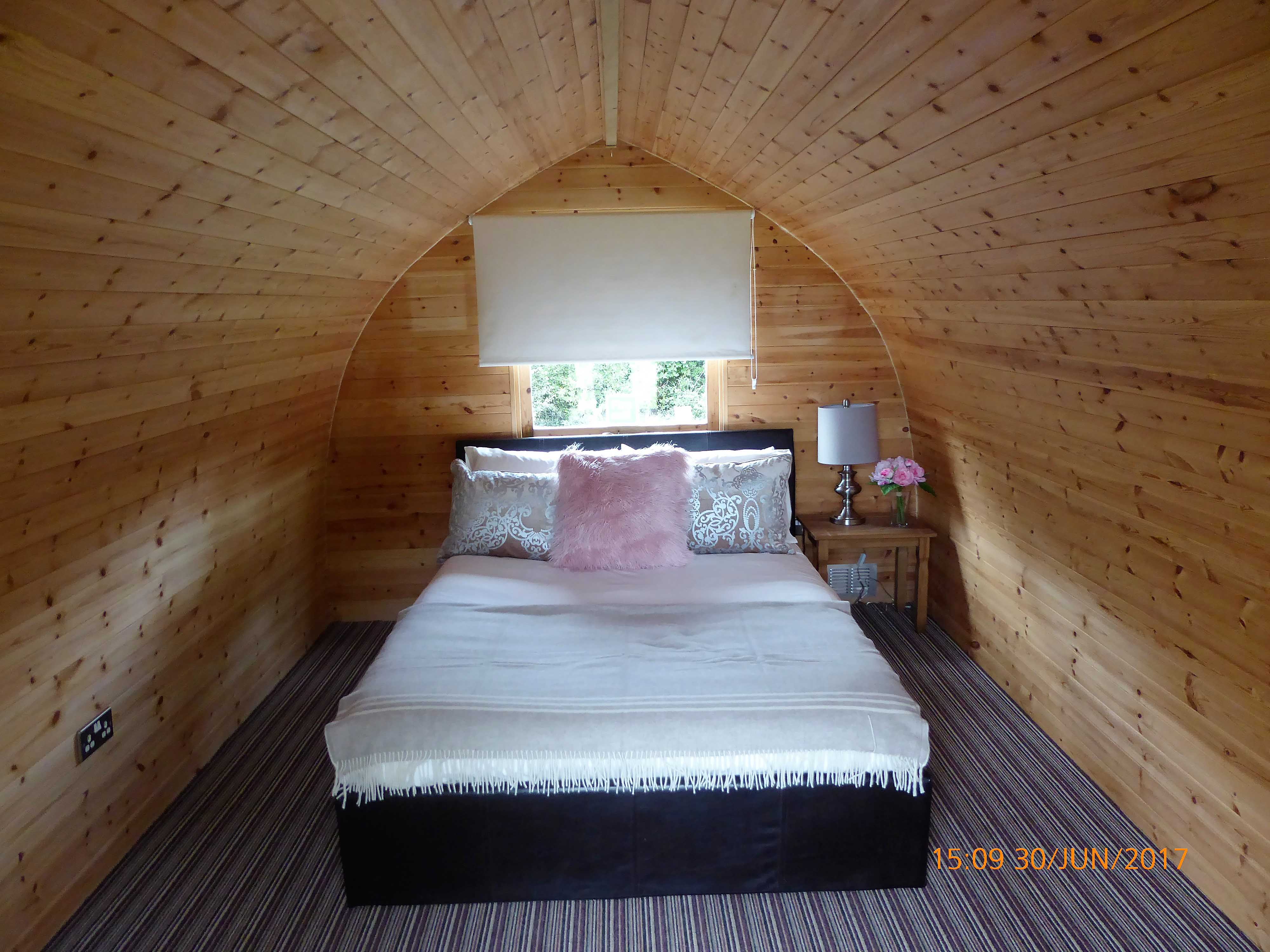 Pitch and Canvas | Glamping and Camping in Cheshire | Bed in Luxury Pod