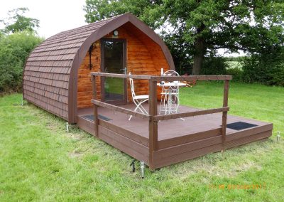 Pitch and Canvas | Glamping and Camping in Cheshire | luxury pod exterior