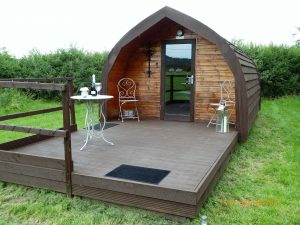 Pitch and Canvas | Glamping and Camping in Cheshire | Luxury pod exterior