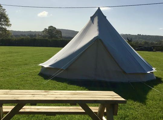 Pitch and Canvas | Glamping and Camping in Cheshire | Bell tent picture