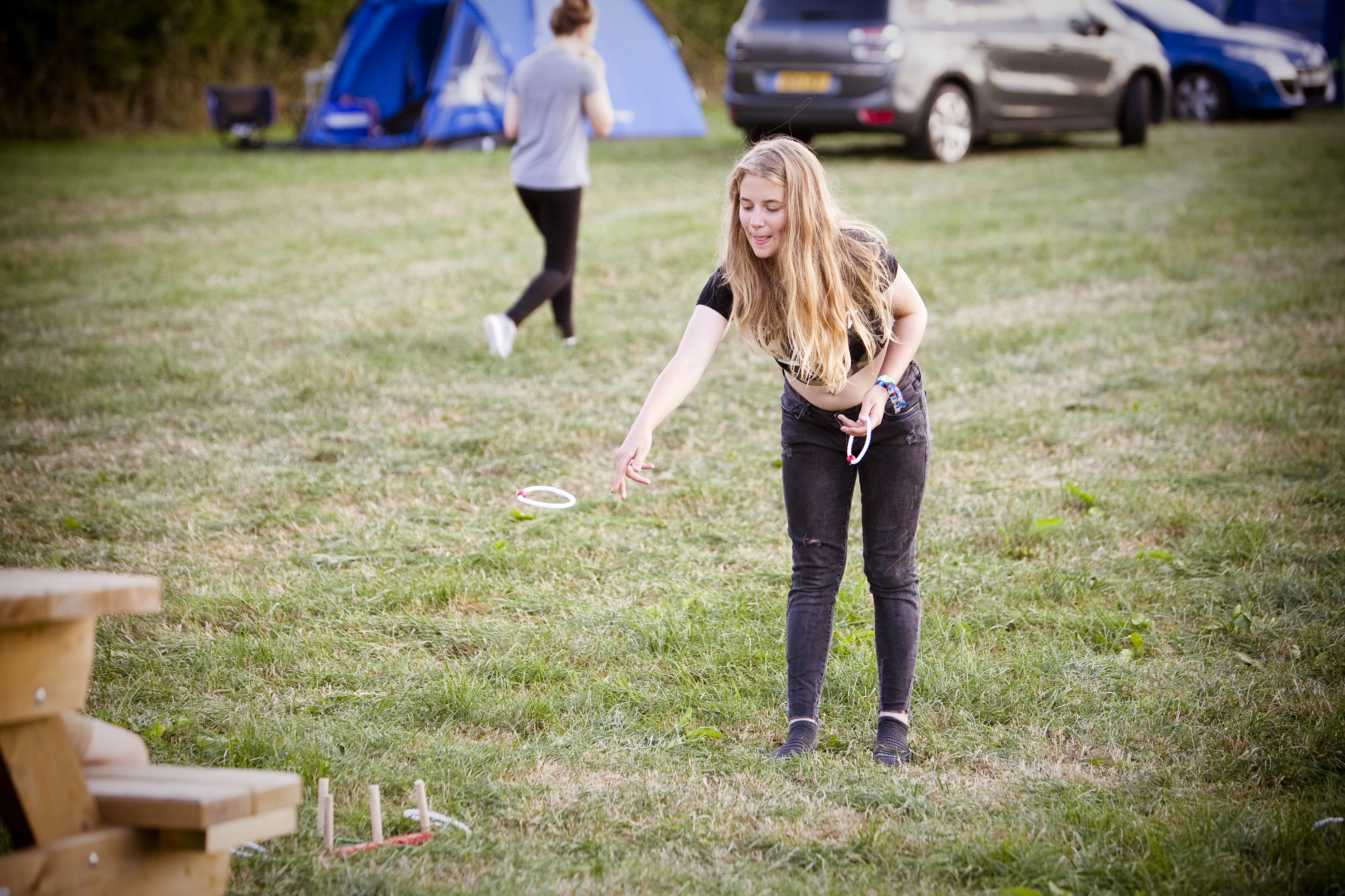 Pitch and Canvas | Glamping and Camping in Cheshire | Girl Playing