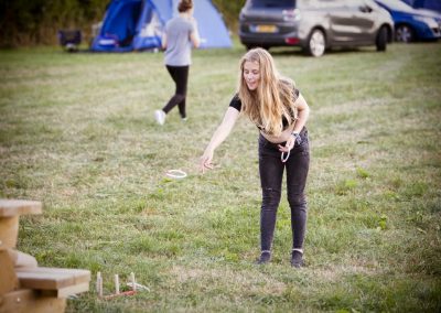Pitch and Canvas | Glamping and Camping in Cheshire | girl playing