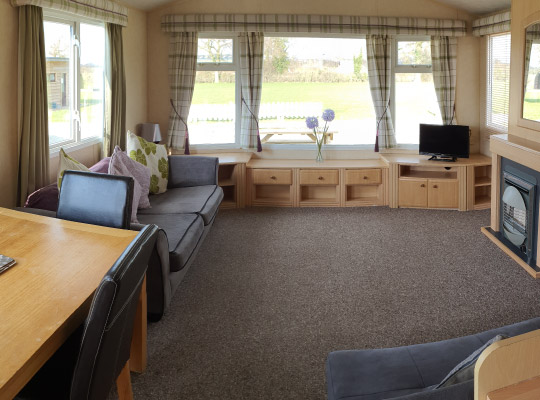 Pitch and Canvas | Glamping and Camping in Cheshire | Caravan lounge