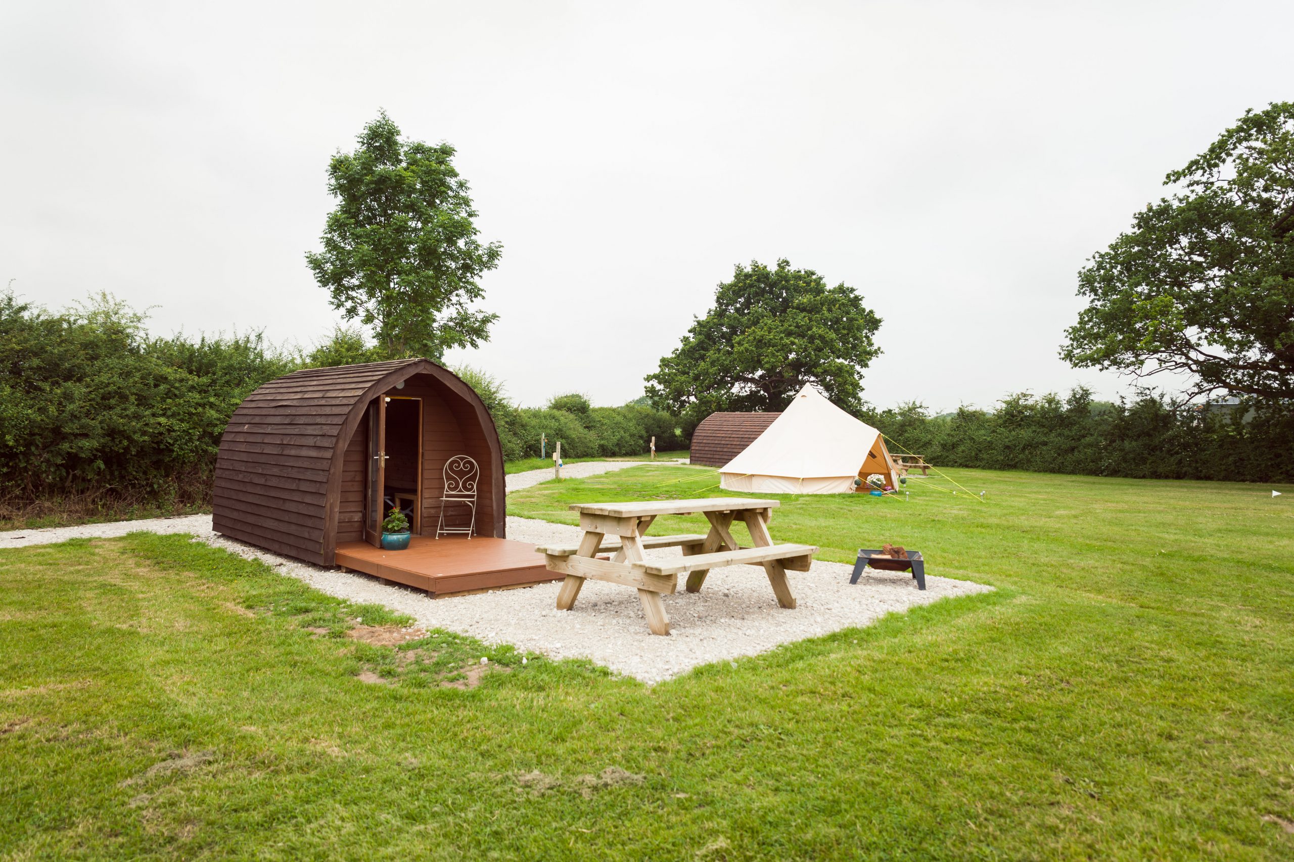 Pitch and Canvas | Glamping and Camping in Cheshire | Pods and tent