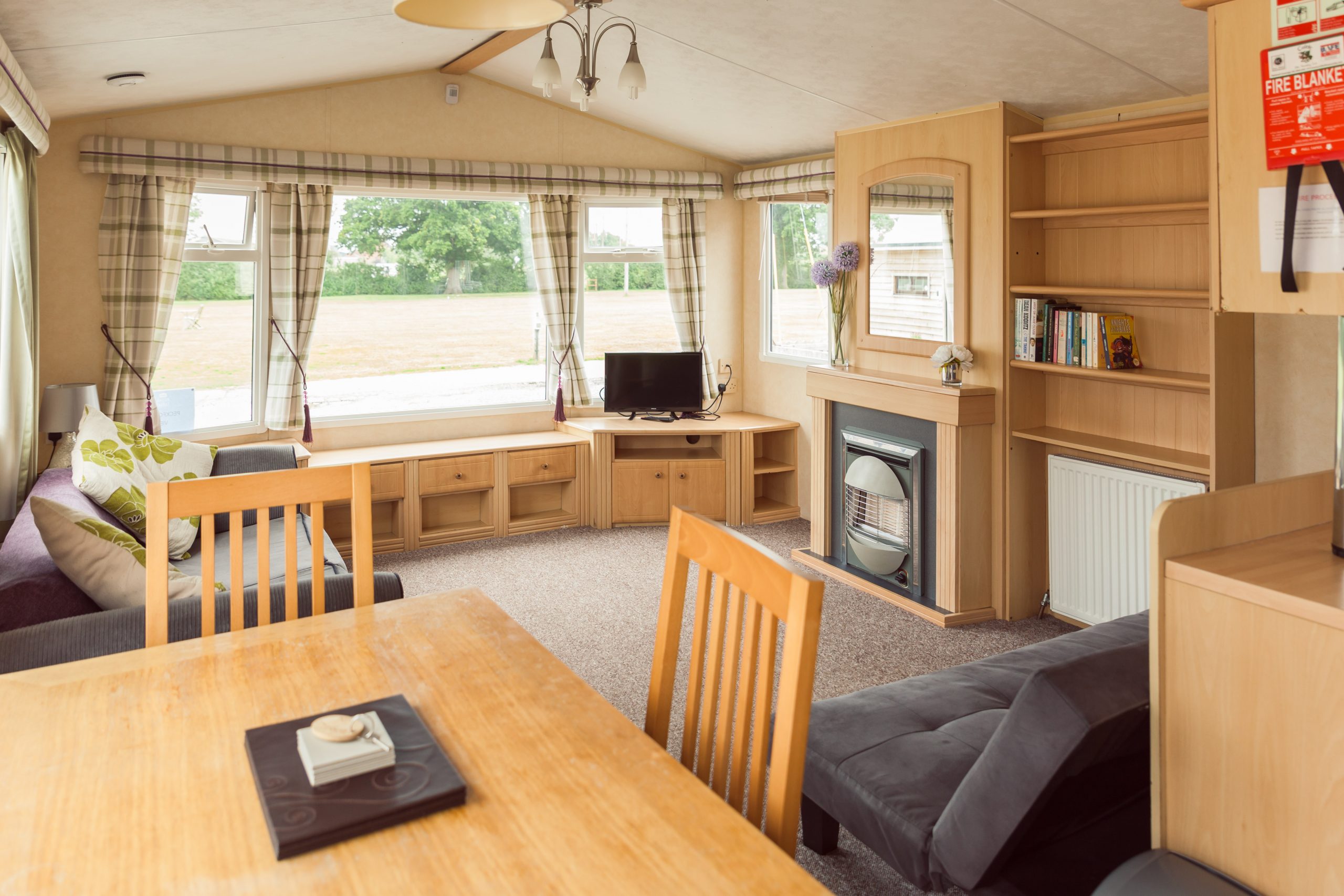 Pitch and Canvas | Glamping and Camping in Cheshire | Static caravan interior