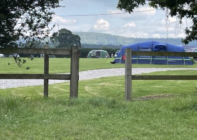 Pitch and Canvas | Glamping and Camping in Cheshire | Blue tent in field