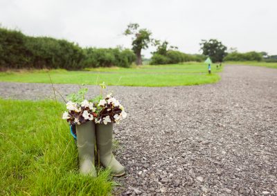 Pitch and Canvas | Glamping and Camping in Cheshire | Flowers in wellies